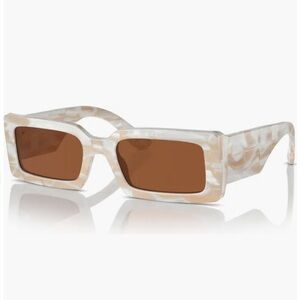 Dolce & Gabbana Cream and Brown Sunglasses